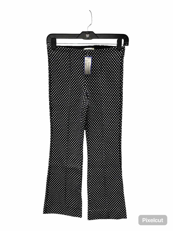 Anthropologie Size XS White Black Print Pants