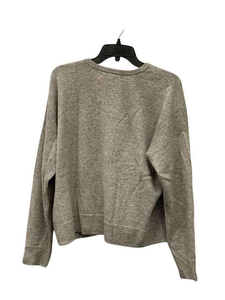 MadeWell Size L Gray 100% cashmere Sweater