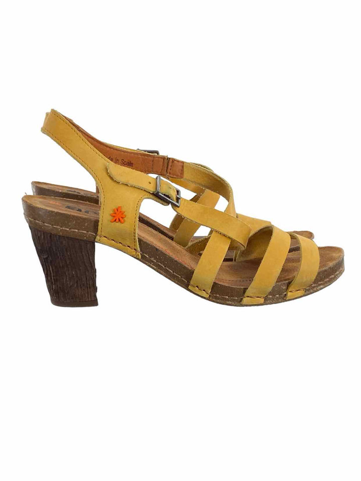 Art Shoe Size 41 Yellow Summer Heels