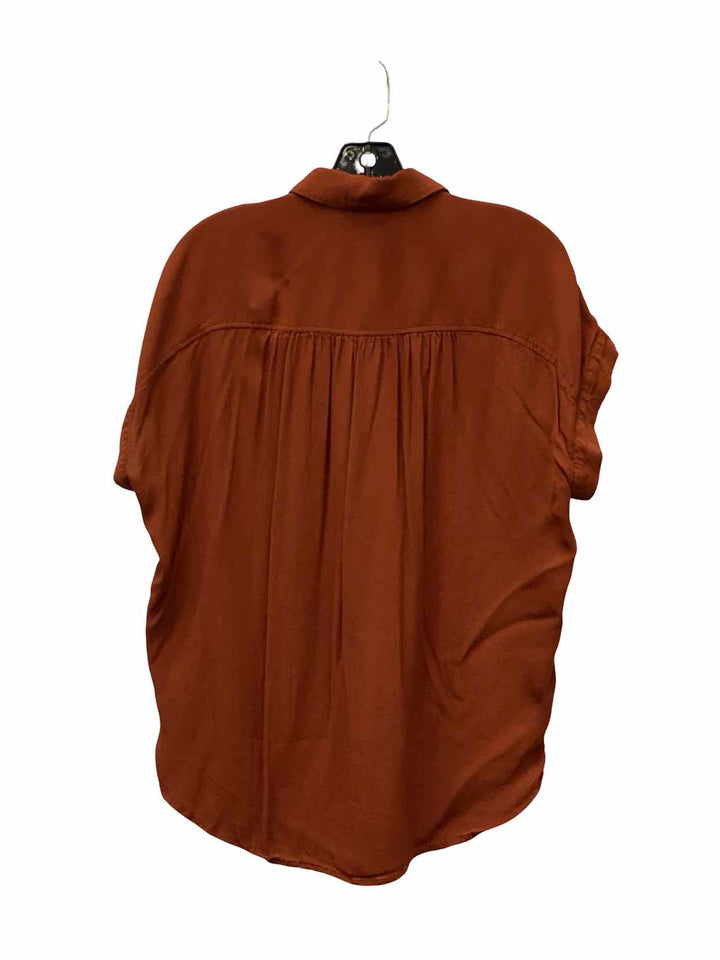 MadeWell Size M Brown Short Sleeve Shirts