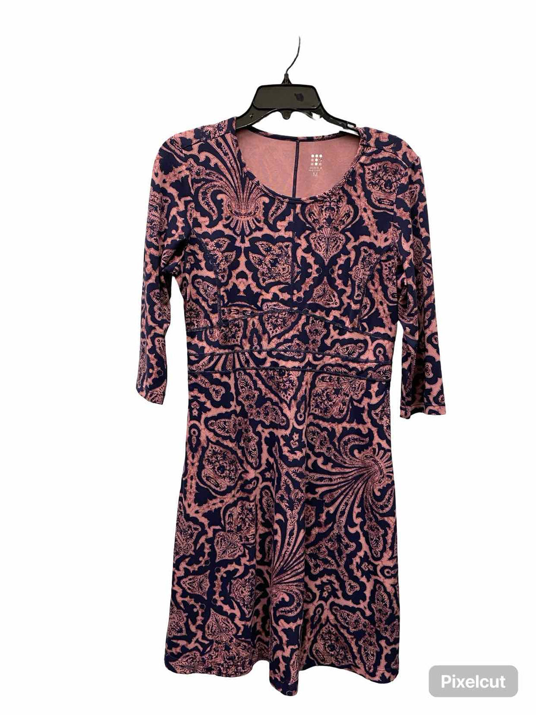 Title Nine Size M Blue Pink Print Dress