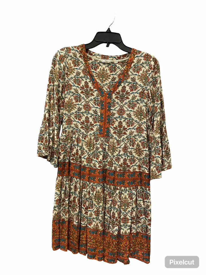 Fat Face Size 2 Beige Multi Floral Dress