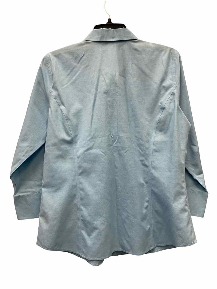 Liz Claiborne Size 8 Blue 100% cotton Long Sleeve Shirts