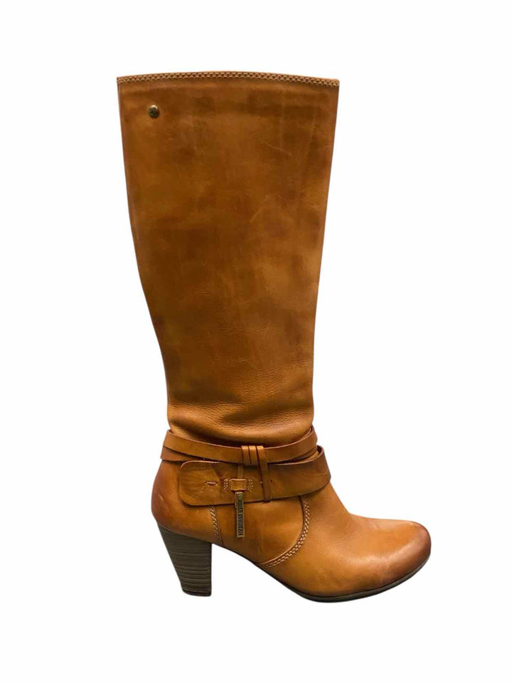 Pikolinos Shoe Size 36 Brown Leather Boots(knee)