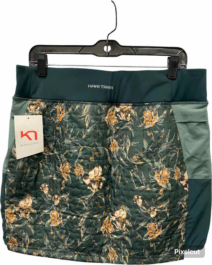 Kari Traa Size L Green Yellow Floral NWT Skirt