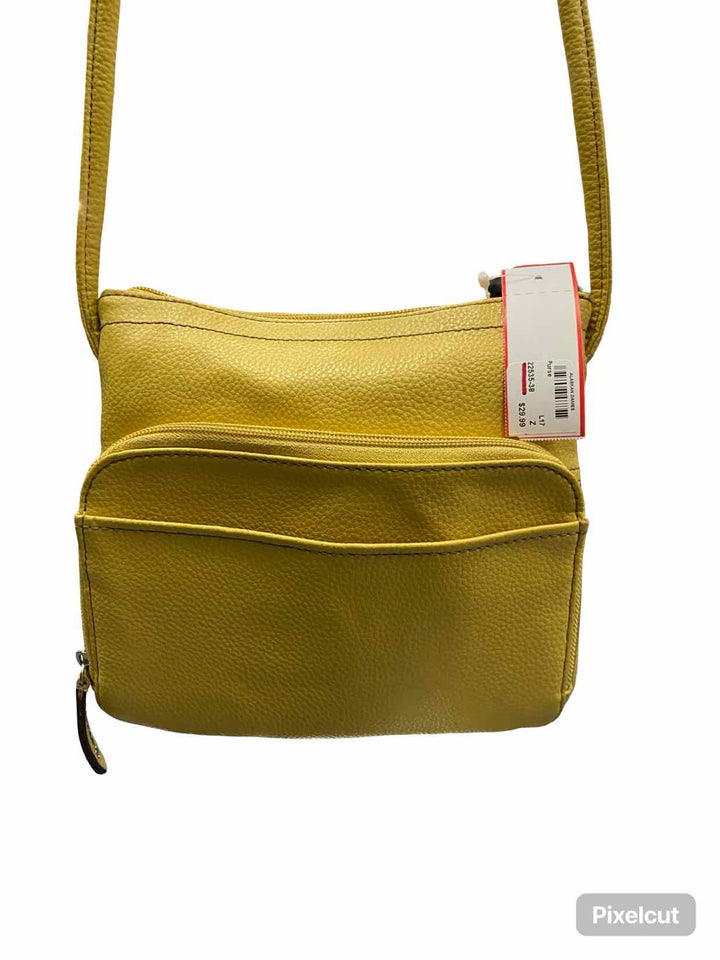 Tignanello Yellow Crossbody Purse