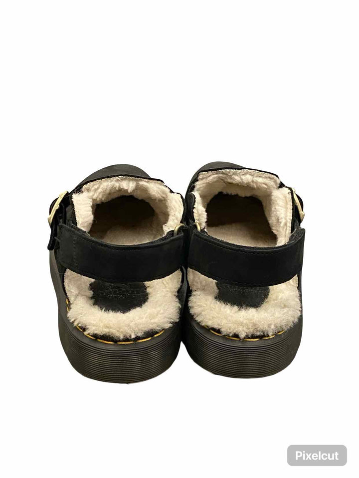 Dr. Marten Shoe Size 9 Black Suede Jorge 2 Slingback Mules Clogs
