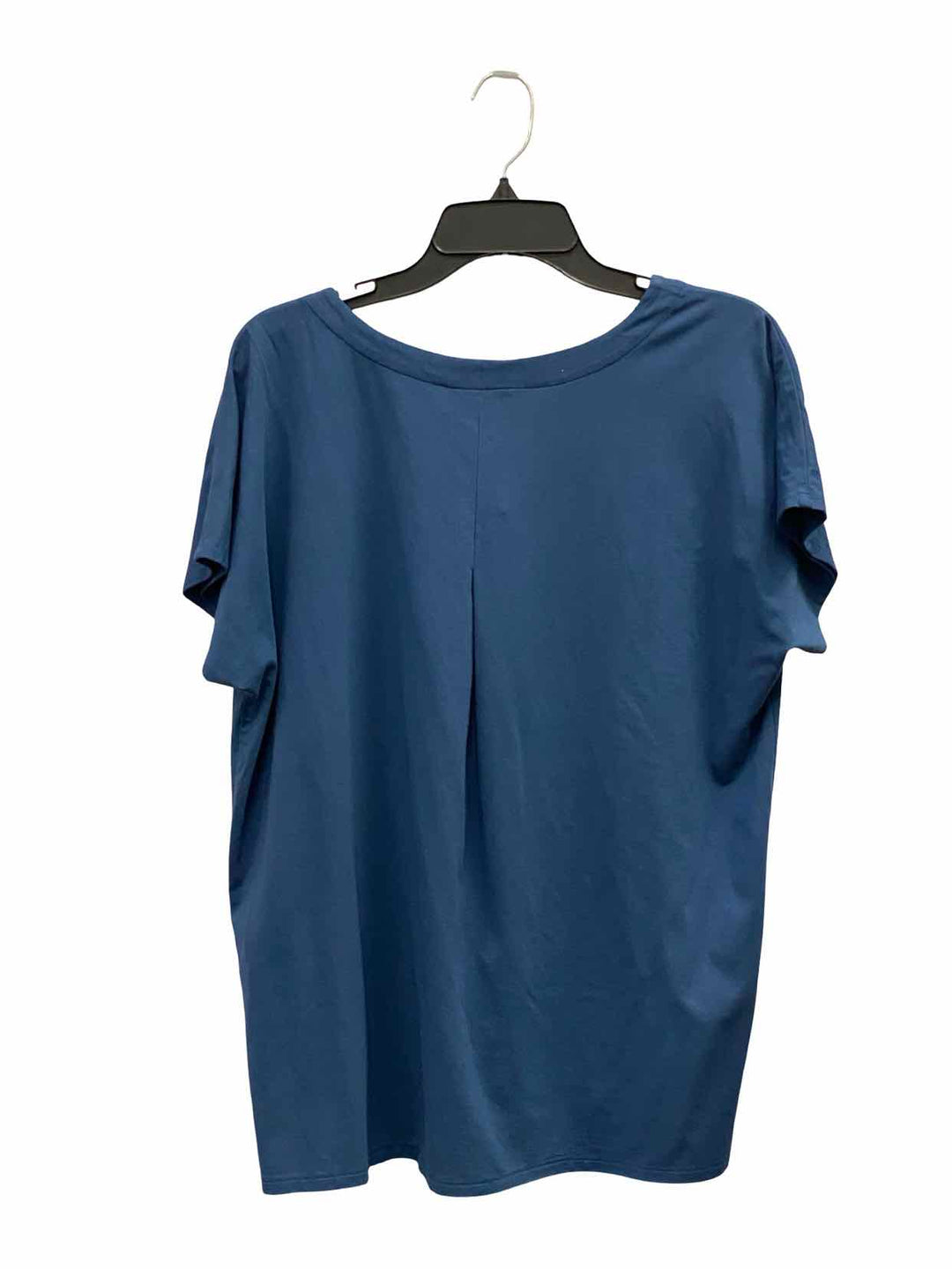 J Jill Size LT Blue Luxe Supima Scoop Neck T-shirt