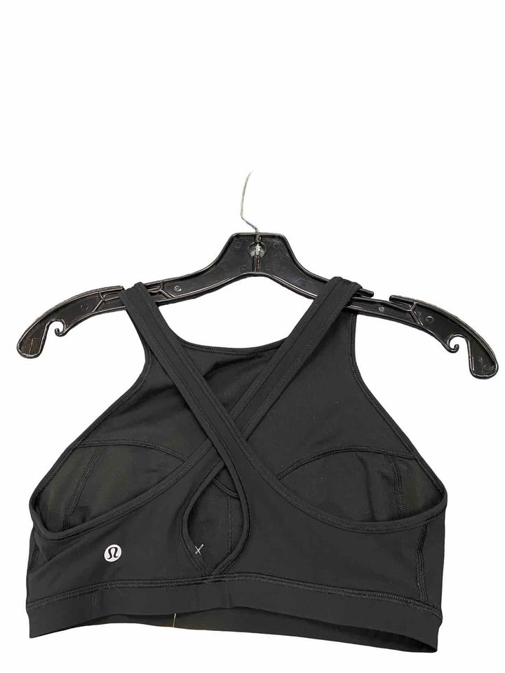 Lululemon Size 6 Black Athletic Bra