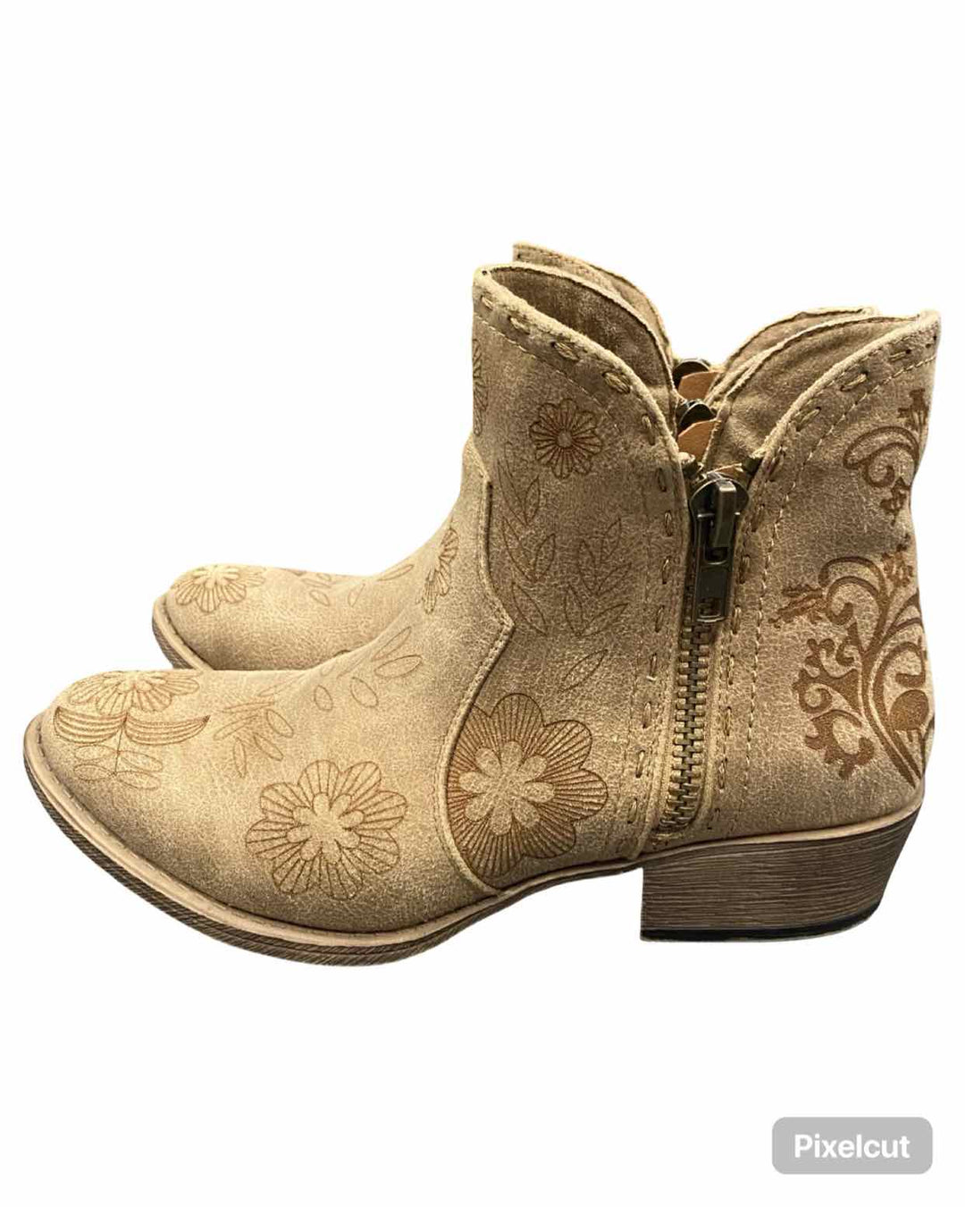 Very G Shoe Size 8 Brown Manmade Drift Boots(Ankle)