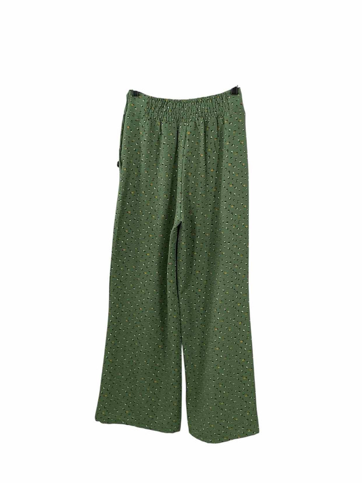 Blue Rain Size S Green Floral Pants