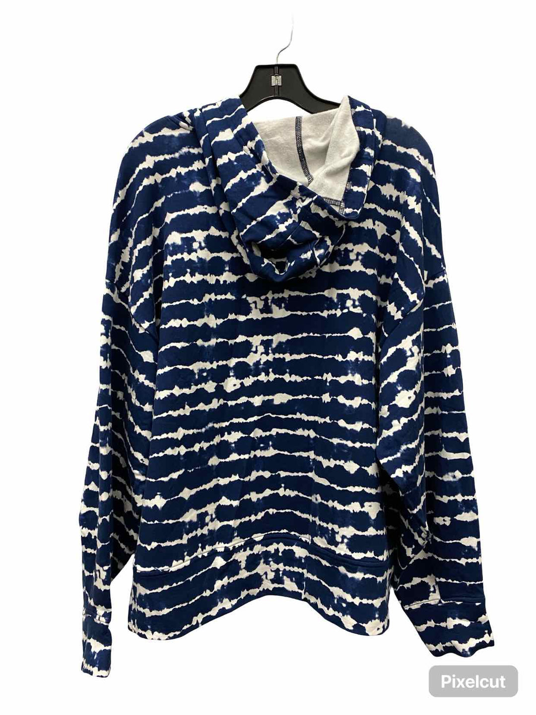 Athleta Size XL Blue White Print Sweatshirt