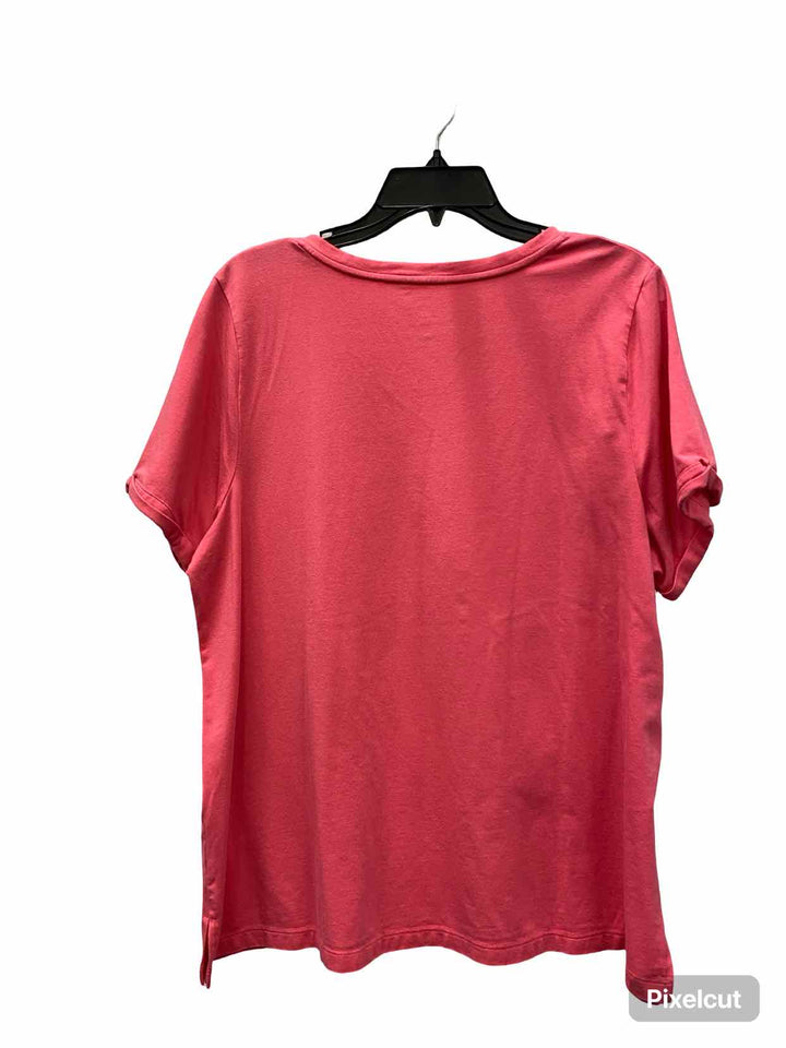 Belle by Kim Gravel Size L Pink T-shirt