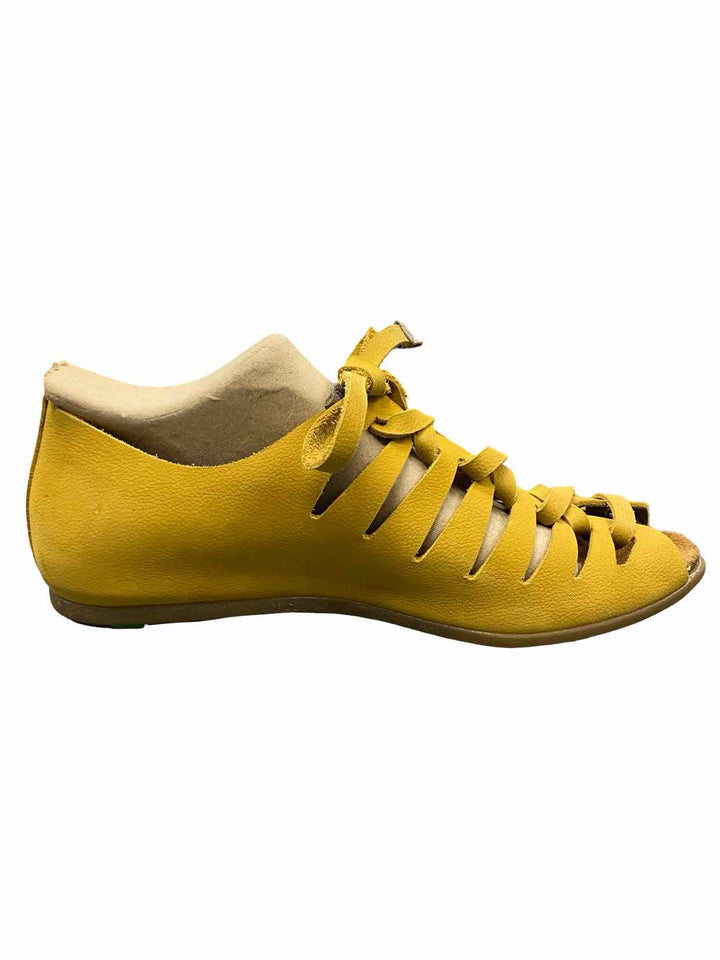 El Naturalista Shoe Size 38 Yellow Leather Stella ND52 Sandals