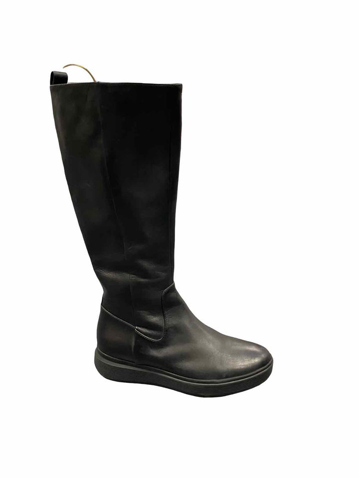 Naturalizer Shoe Size 8 Black Leather Torence Boots(knee)