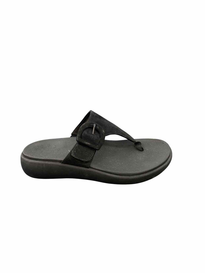 Vionic Shoe Size 8.5 Black Toe post Sandals
