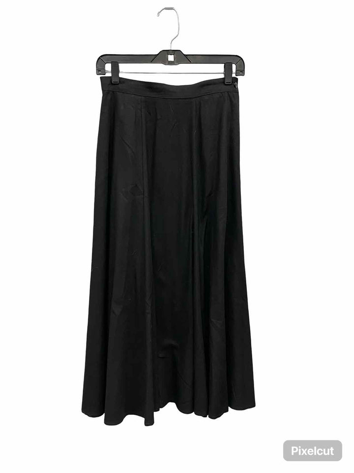 Georgiou Classic Size 10 Black 100% silk Skirt