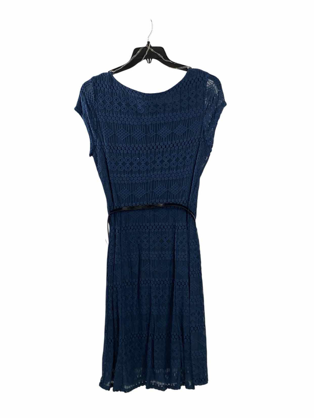 Sharagano Size 12 Blue Print Dress