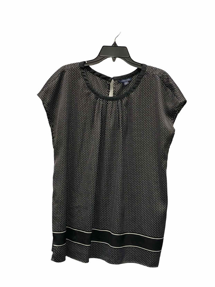 Tommy Hilfiger Size XXL Black White Polka Dot Short Sleeve Shirts