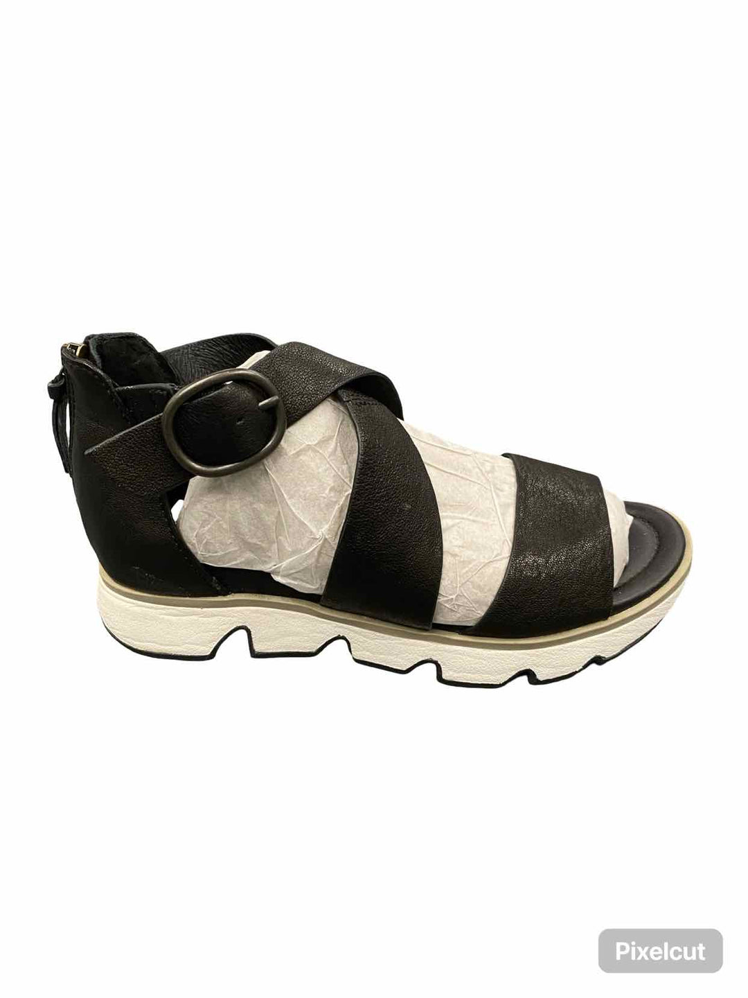 Sofft Shoe Size 6.5 Black Leather NWOT McKenna Sandals