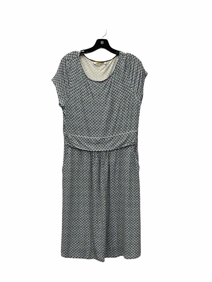 Boden Size 12 Blue Print Dress