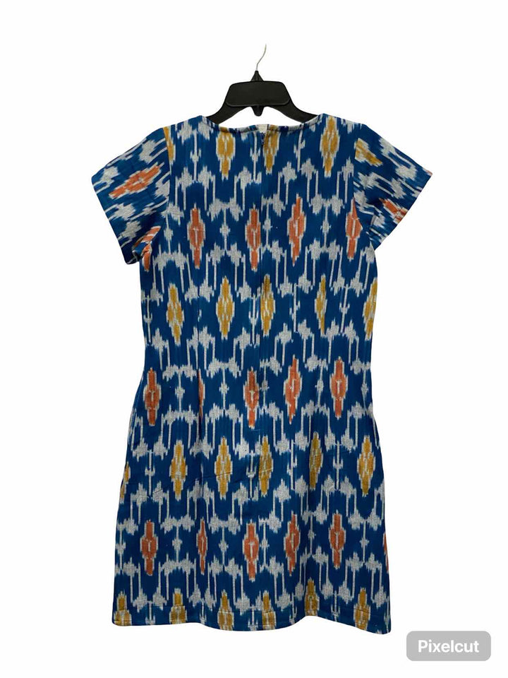 Mata Traders Size S Blue Print 100% cotton Dress