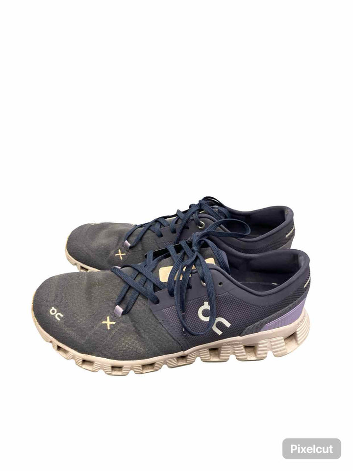 On Cloud Shoe Size 9 Navy Purple Cloud X 3 Sneakers