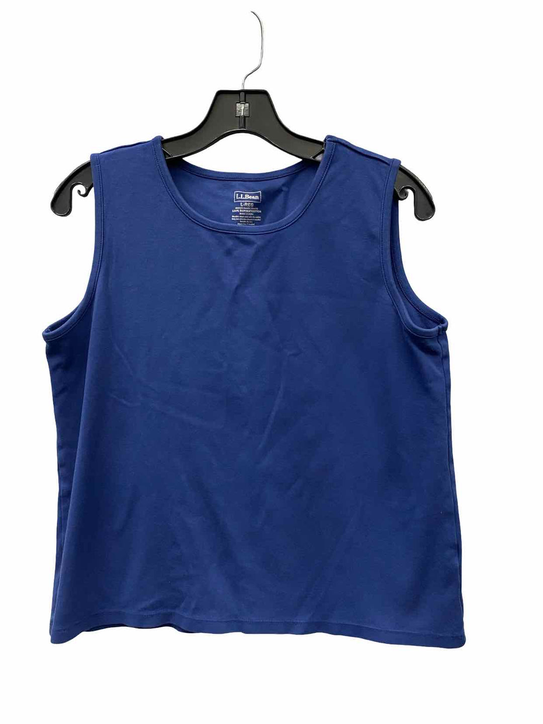 LL Bean Size L Blue Tank Top