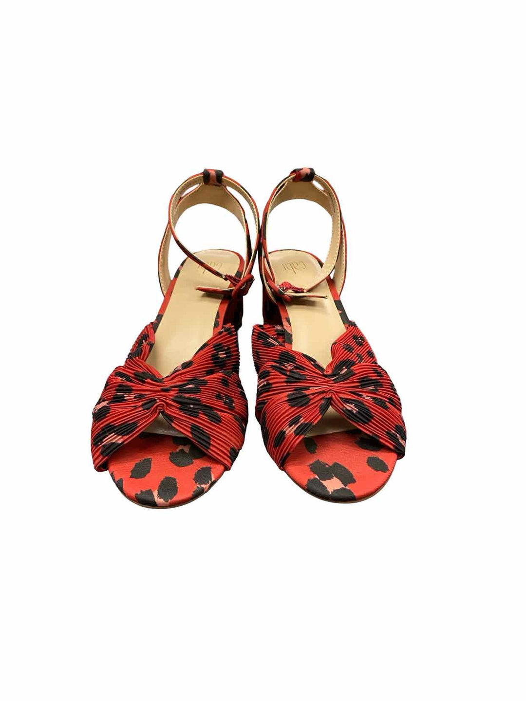 Cabi Shoe Size 9 Red Leopard Heels