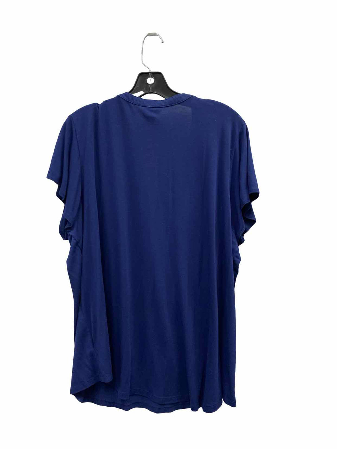 Liz Claiborne Size 2X Navy Blue Short Sleeve Shirts