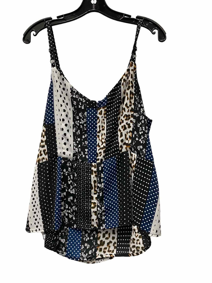 Cabi Size 12 Black Multi Tank Top