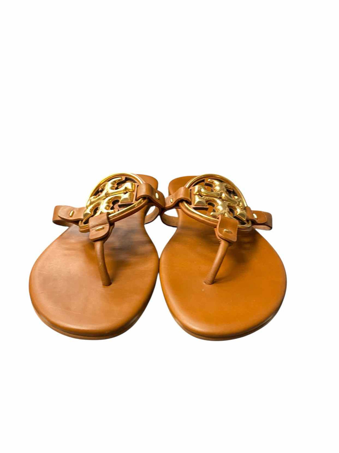 Tory Burch Shoe Size 9 Brown Leather Miller Thong Sandals