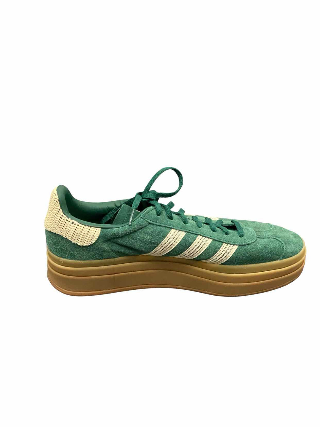 Adidas Shoe Size 11 Green Leather Gazelle Bold Sneakers