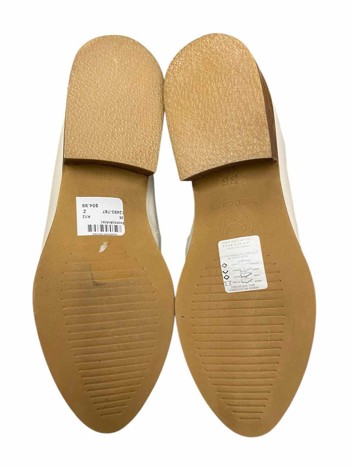 Stivali Shoe Size 36 Cream Leather Boots(Ankle)