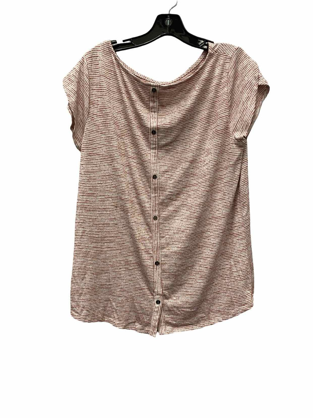 Market & Spruce Size L Light Pink Short Sleeve Shirts