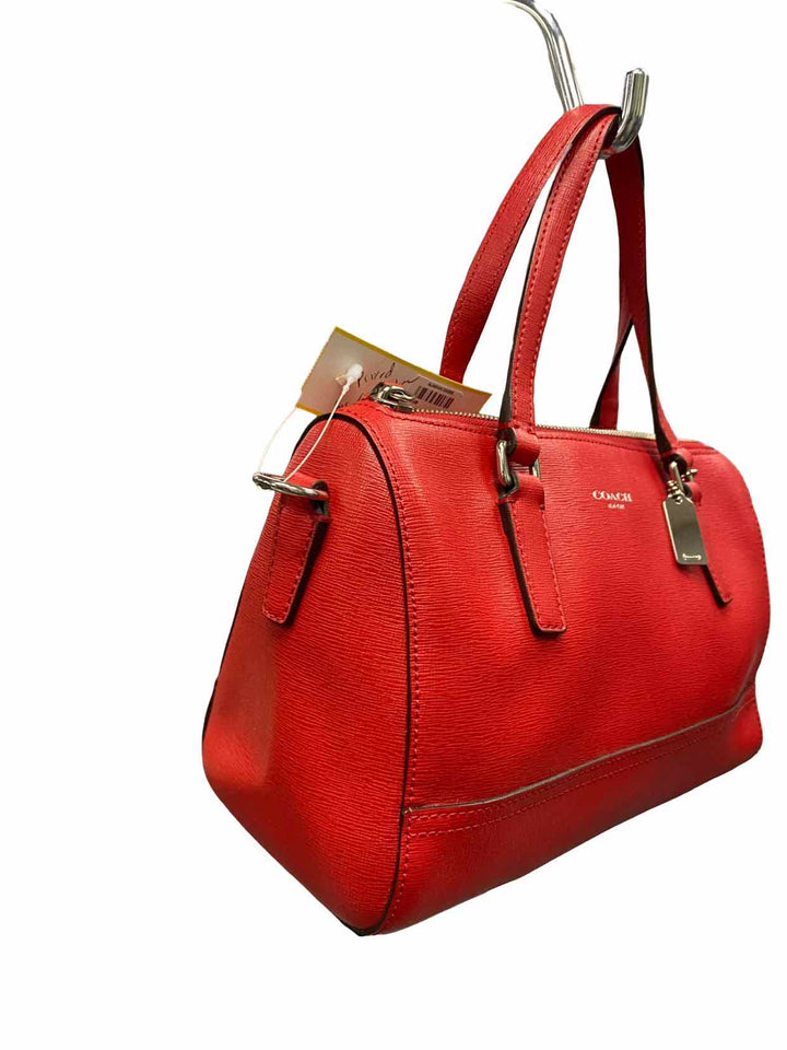 COACH Red Mini Satchel Purse