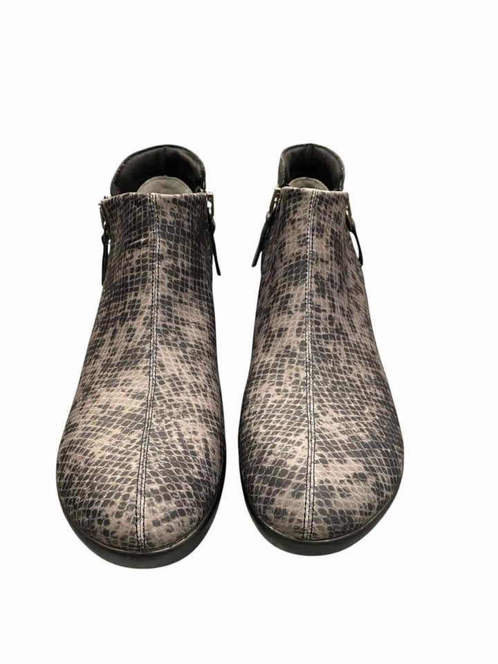 Alegria Shoe Size 40 Black Grey Snakeskin Pattern Sloan Snake Boot Boots(Ankle)