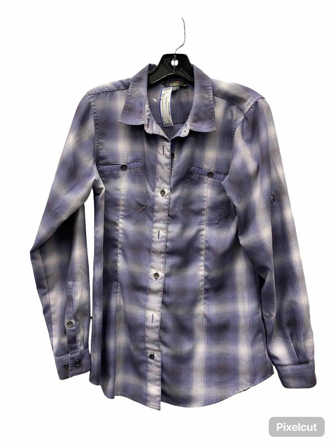 Royal Robbins Size M Purple Plaid Long Sleeve Shirts