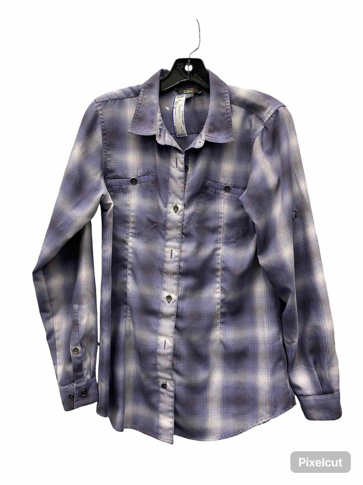 Royal Robbins Size M Purple Plaid Long Sleeve Shirts