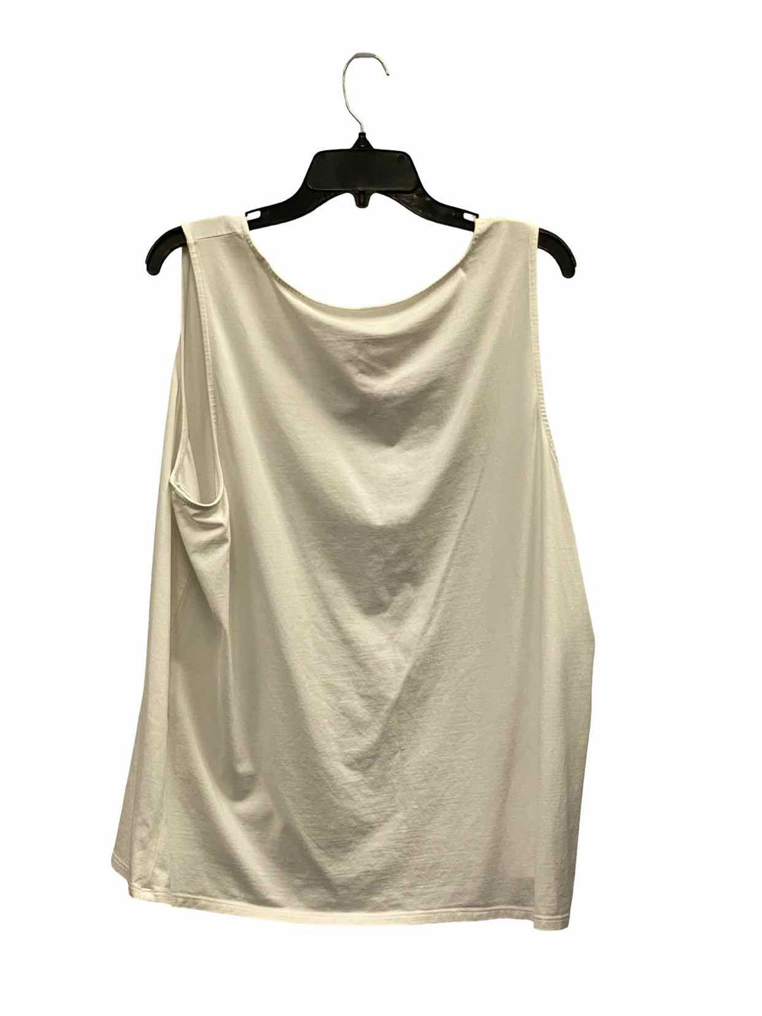 J Jill Size XL White Pima Stretch Knit Tank Top