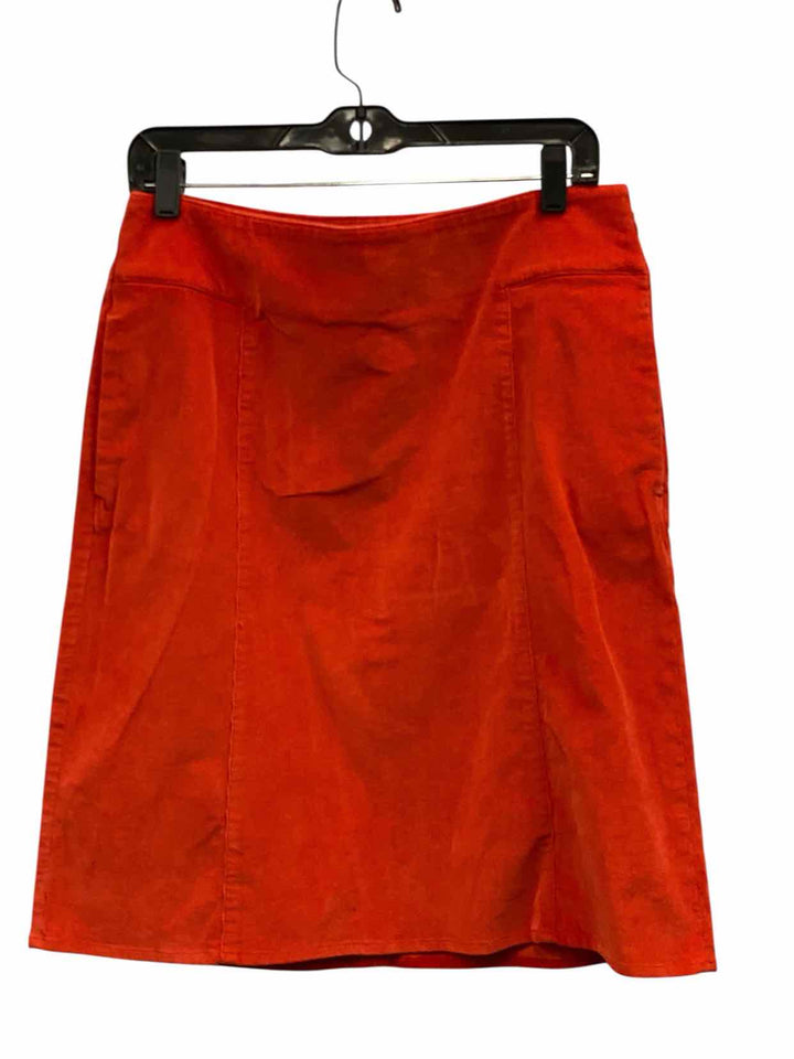 J Jill Size 6 Orange Skirt