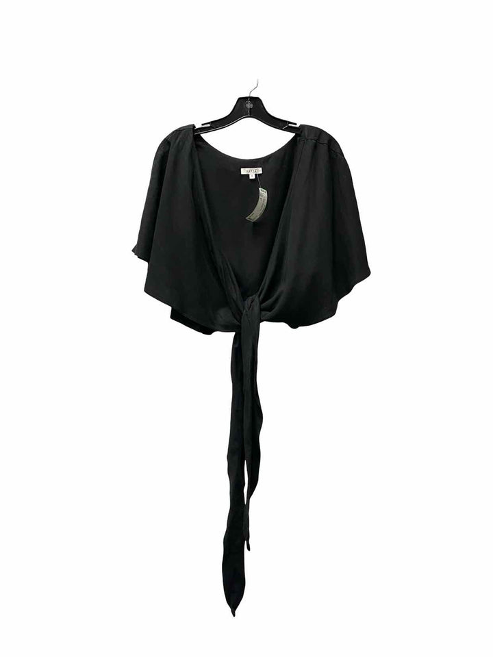 Vetta Size 6 Black Short Sleeve Shirts