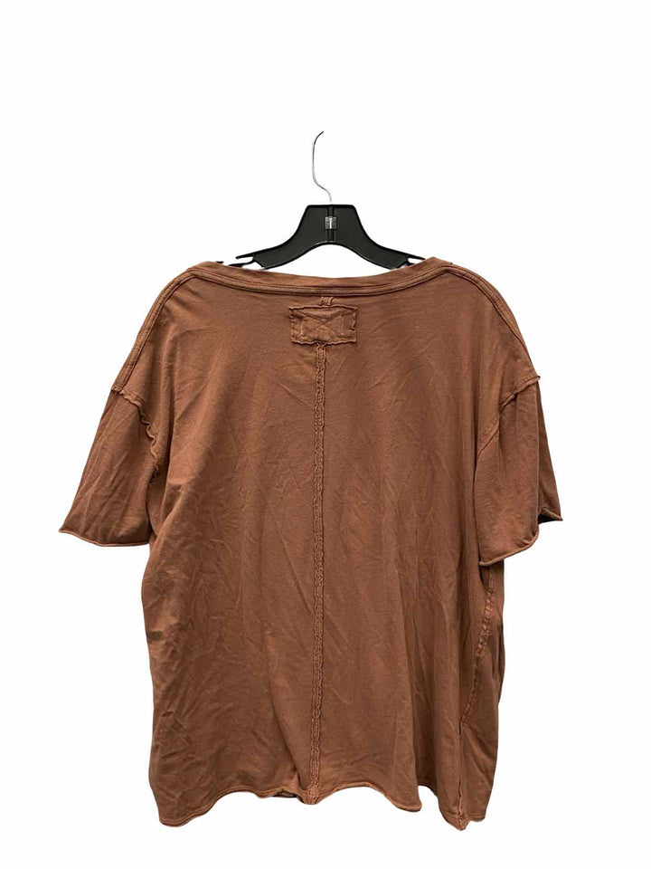 We the Free Size S Brown Short Sleeve Shirts