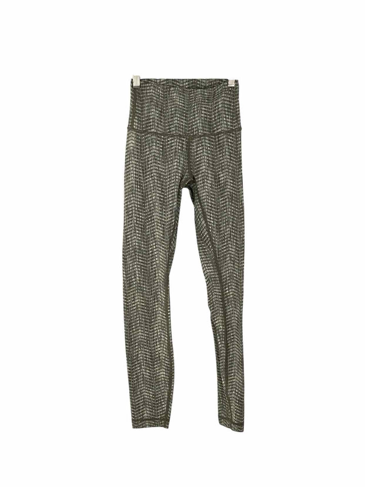 Lululemon Size 2 Green Print Athletic Pants