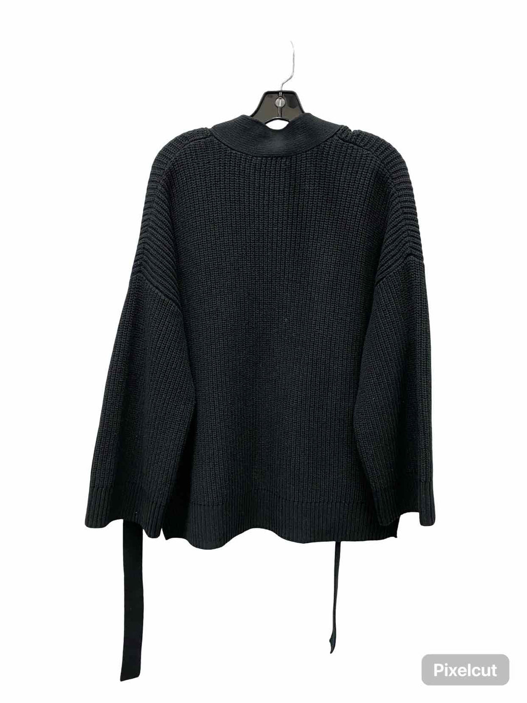 MadeWell Size M Black Knit 70% Cotton Sweater