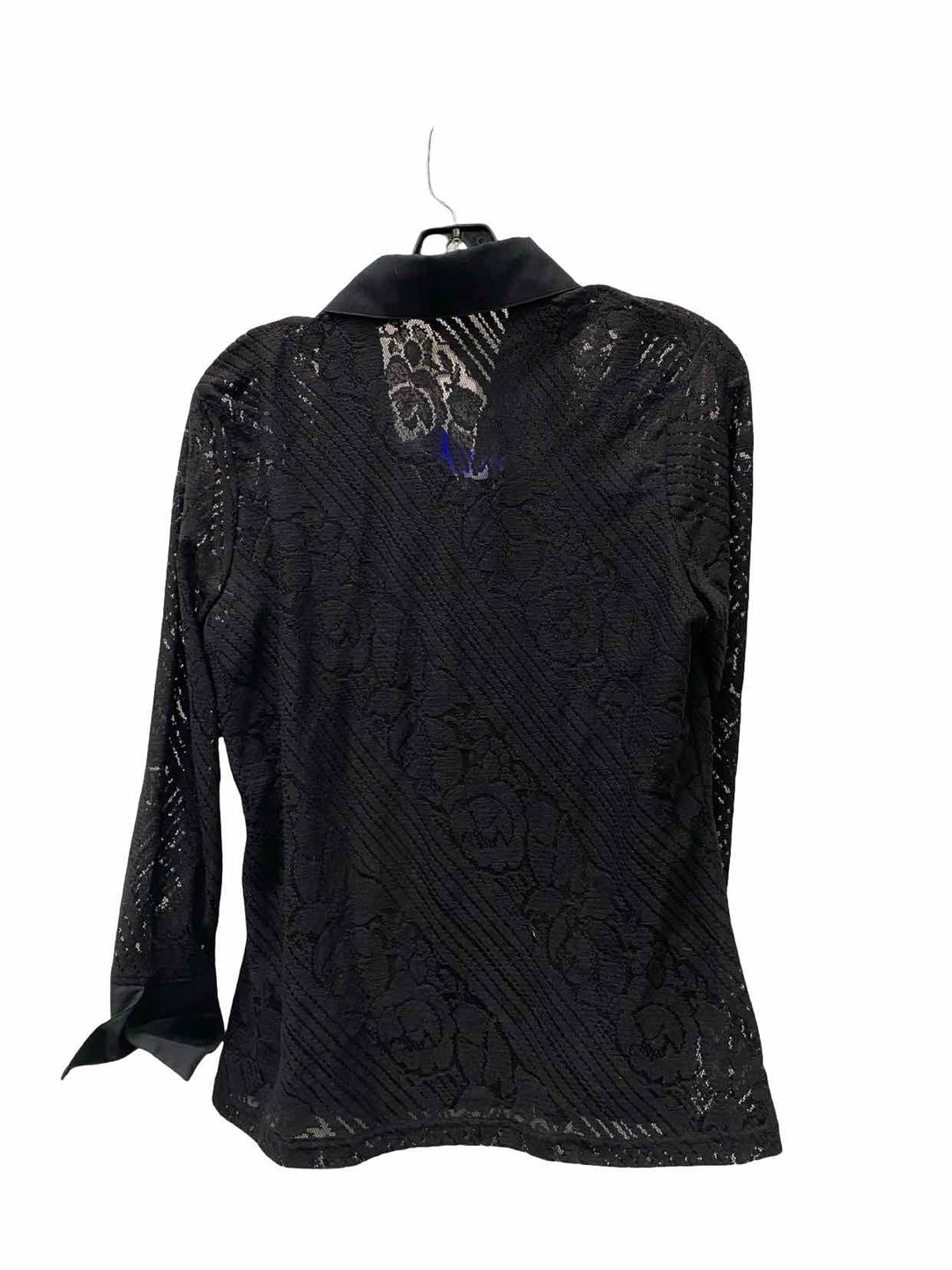 Coldwater Creek Size M Black Lace Long Sleeve Shirts