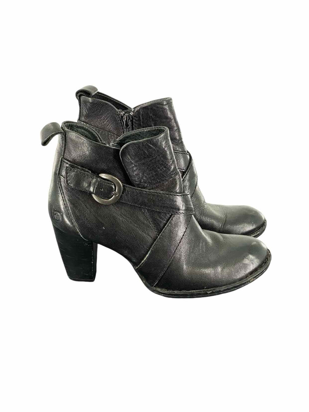 Born Shoe Size 7.5 Black Boots(Ankle)