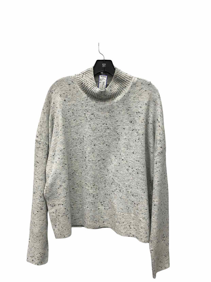 Loft Size XL White Black Print Sweater