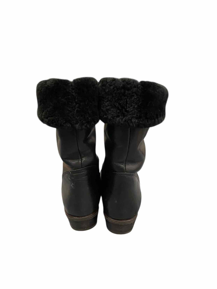 Pajar Shoe Size 39 Black Leather Shearling Lining NWOT Boots(knee)