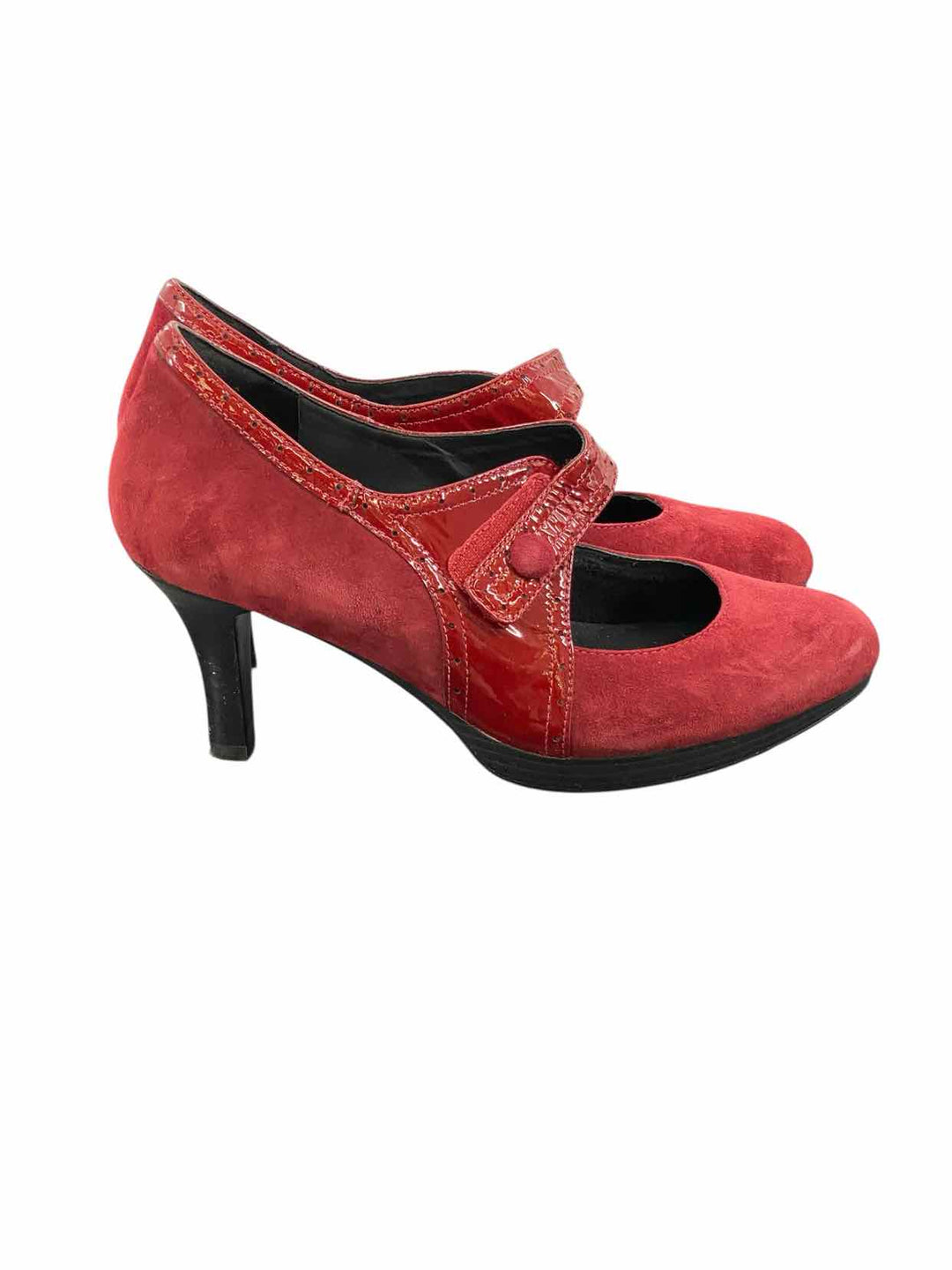 Ziera Shoe Size 42 Red Suede Heels